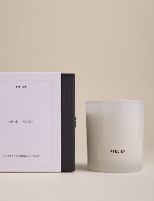 Atelier Rebel Rose Scented Candle Black and White Mix