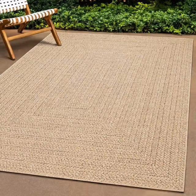 Berkfield Home ZIZUR Jute Look Indoor and Outdoor Rug, Brown and Beige, W: 60 cm, D: 110 cm
