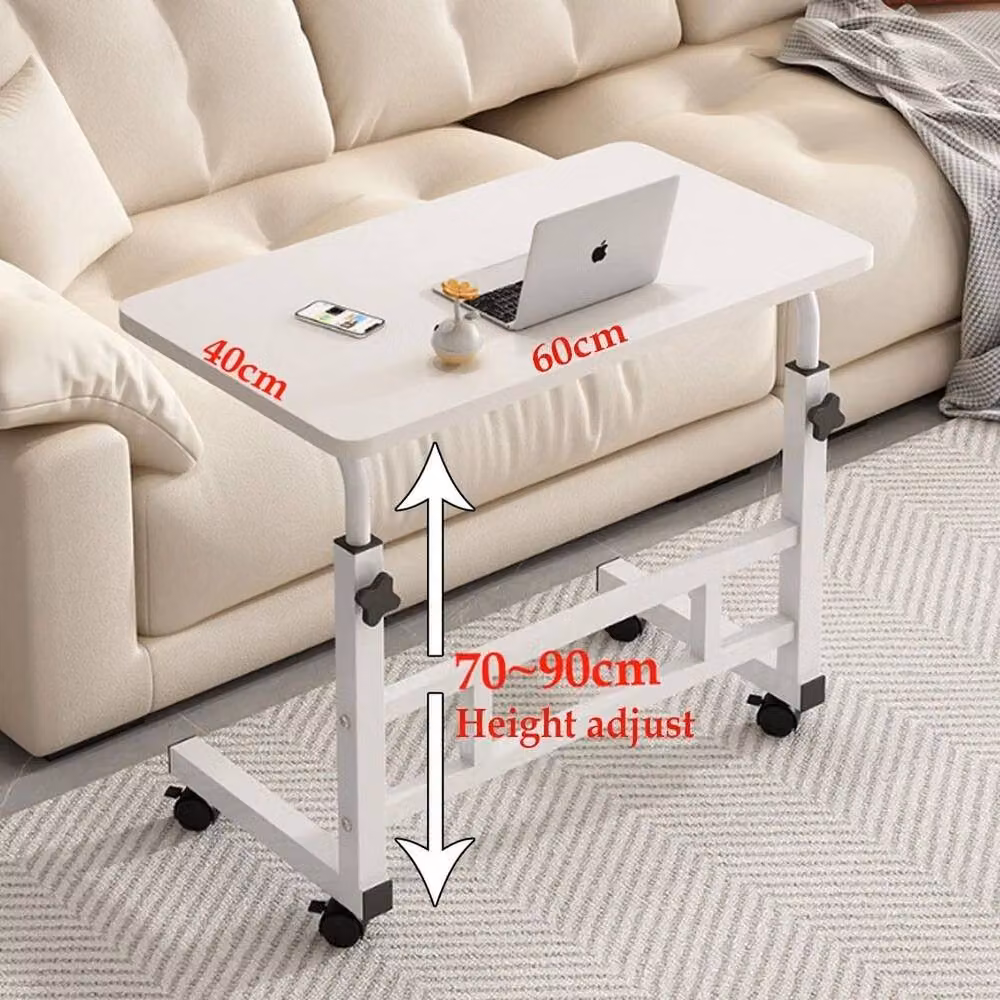 FORGEVIO White Folding Laptop Table and Height Adjustable Writing Desk – 2