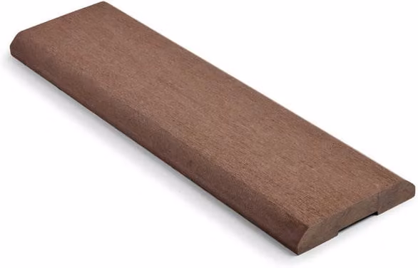 Ecoscape Clarity Composite Fencing Full Top Cap, Walnut, W: 140 mm, L: 4000 mm