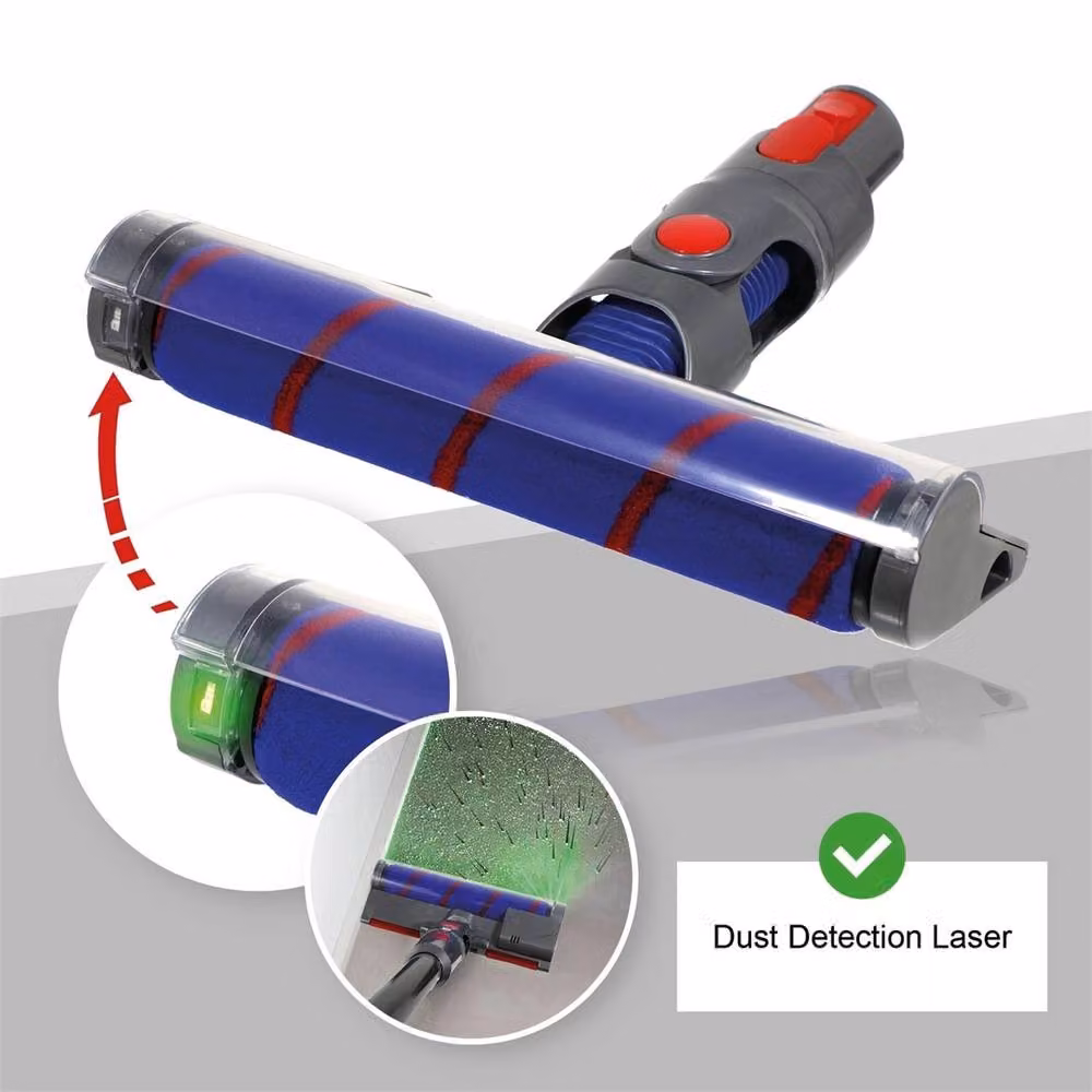 Nordara Grey Soft Roller Laser Brush Head for Dyson V7 V8 SV10 SV11 Hard Floors – 4