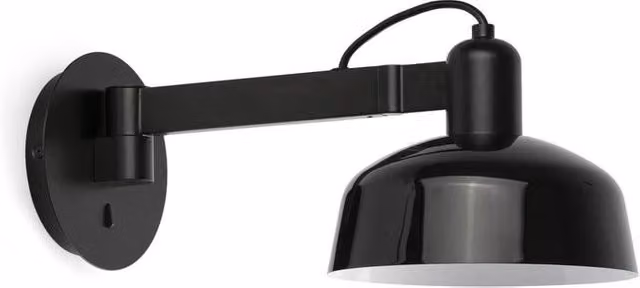 Netlighting Tatawin Arm Dome Wall Lamp in Black with E27 Socket – 4