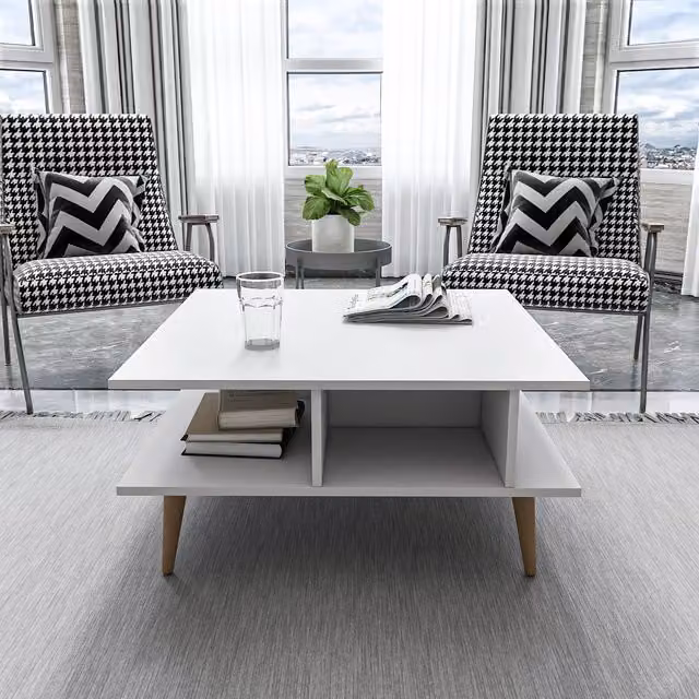 Decorotika Akya Modern White Coffee Table