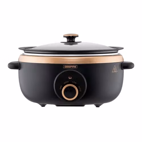 Geepas 6.5L Slow Cooker with 3 Heat Settings and Auto Mode in Black – 5