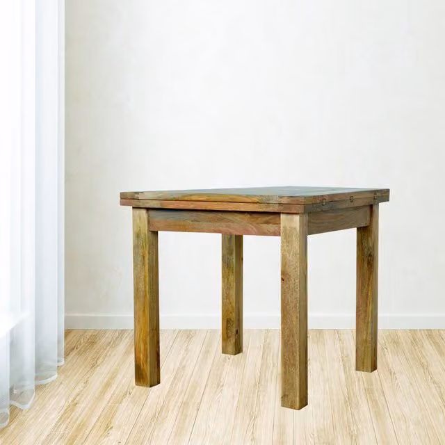 Artisan Furniture Brown Solid Wood Extendable Butterfly Dining Table