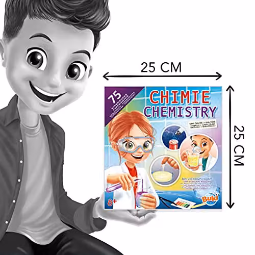Buki France Chemistry Lab 75 Childrens Science Experiment Set for Ages 8+ in White, Pink and Multicolour – 3