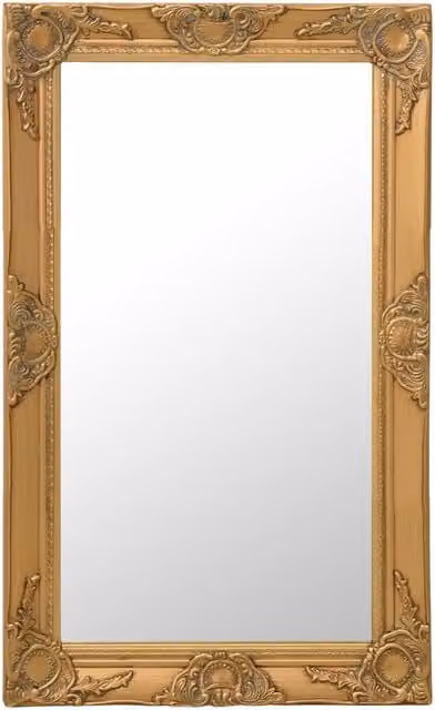 Berkfield Home Antique Baroque Style Wall Mirror, Gold, W: 50 cm, H: 80 cm
