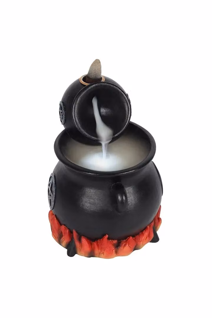 KDMD Pouring Cauldrons Backflow Incense Holder in Black and Silver – 2