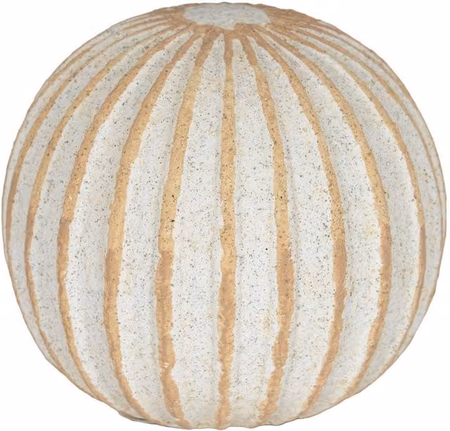 Hill Interiors Grove White Ceramic Ball Tabletop Ornament