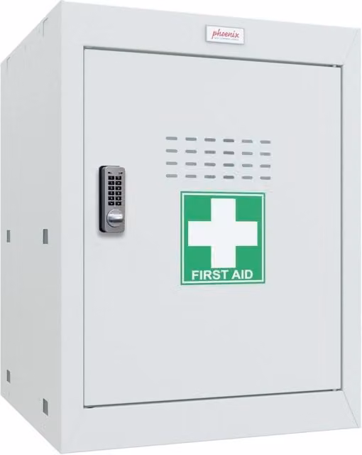Phoenix Safe Company Light Grey Medical Cube Locker MC0544GGE with Electronic Lock, 66L