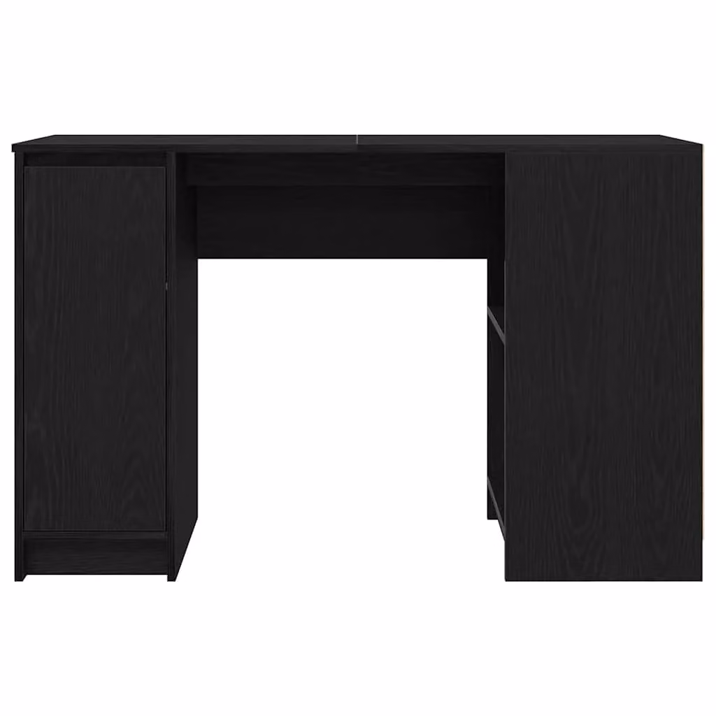 Berkfield Black Oak Secretary Desk with Enclosed Cabinet, W/D/H: 120 x 42 x 76 cm – 3