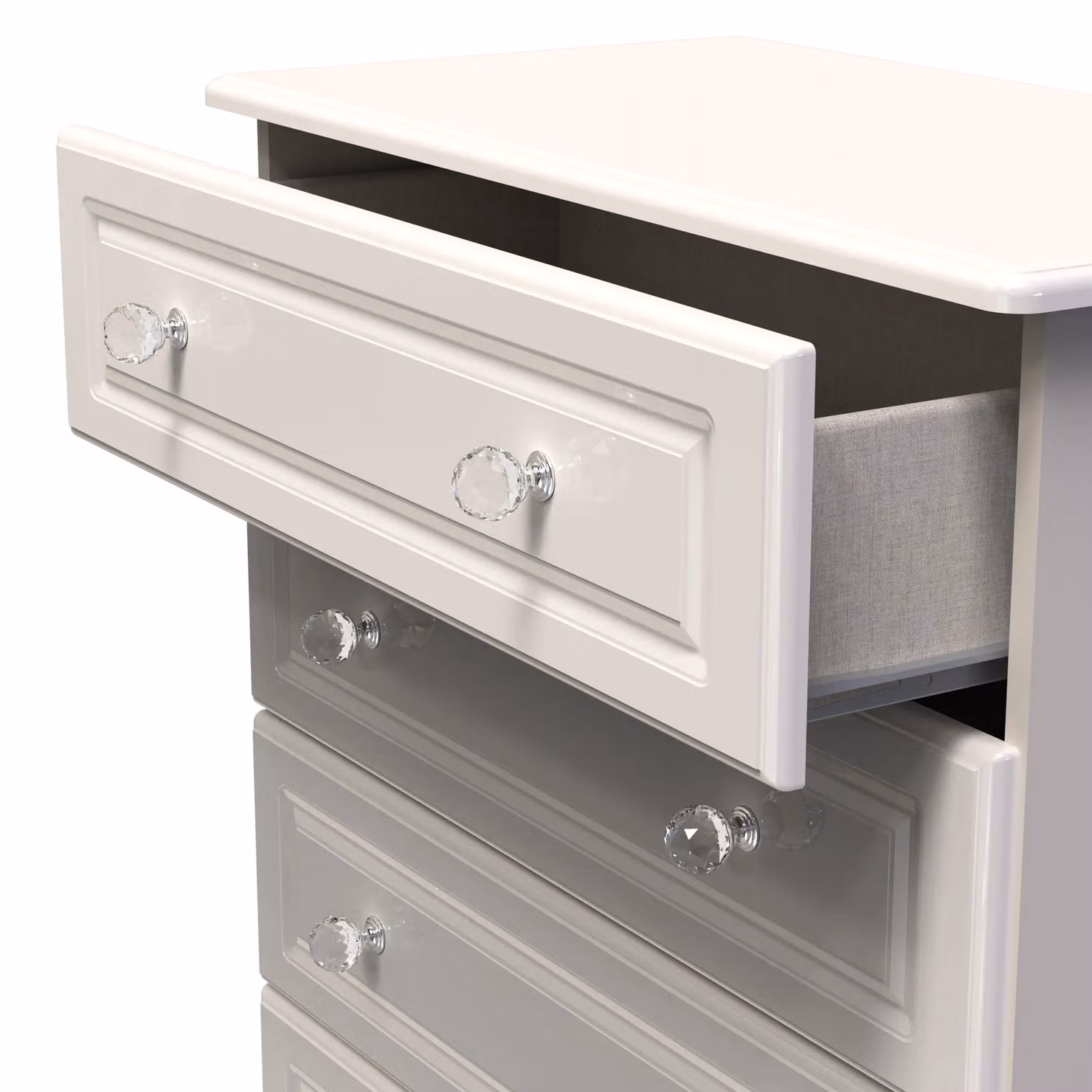 Ready Assembled 2 U Stratford 5 Drawer Chest in Taupe – 2