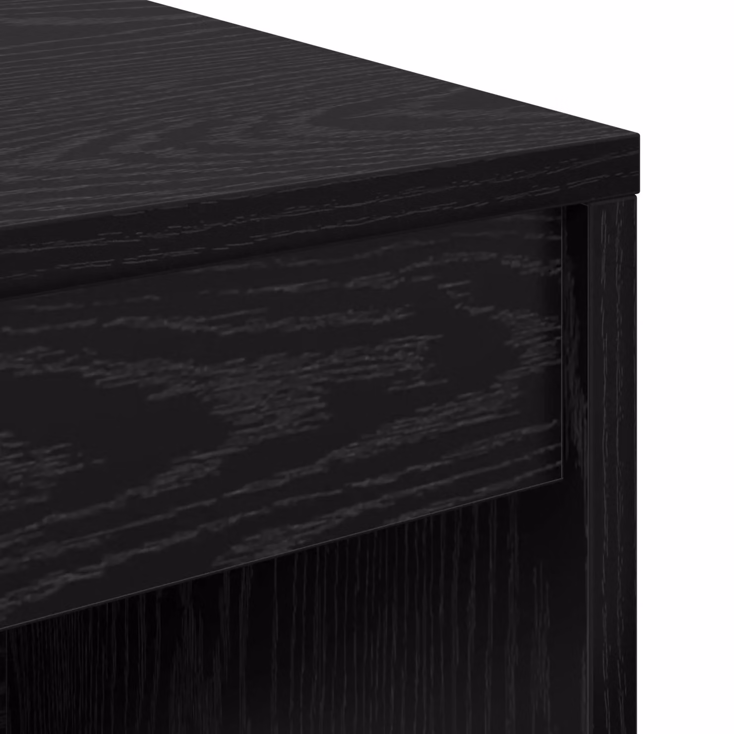 Berkfield Modern Writing Desk with Storage in Black Oak Finish – 4