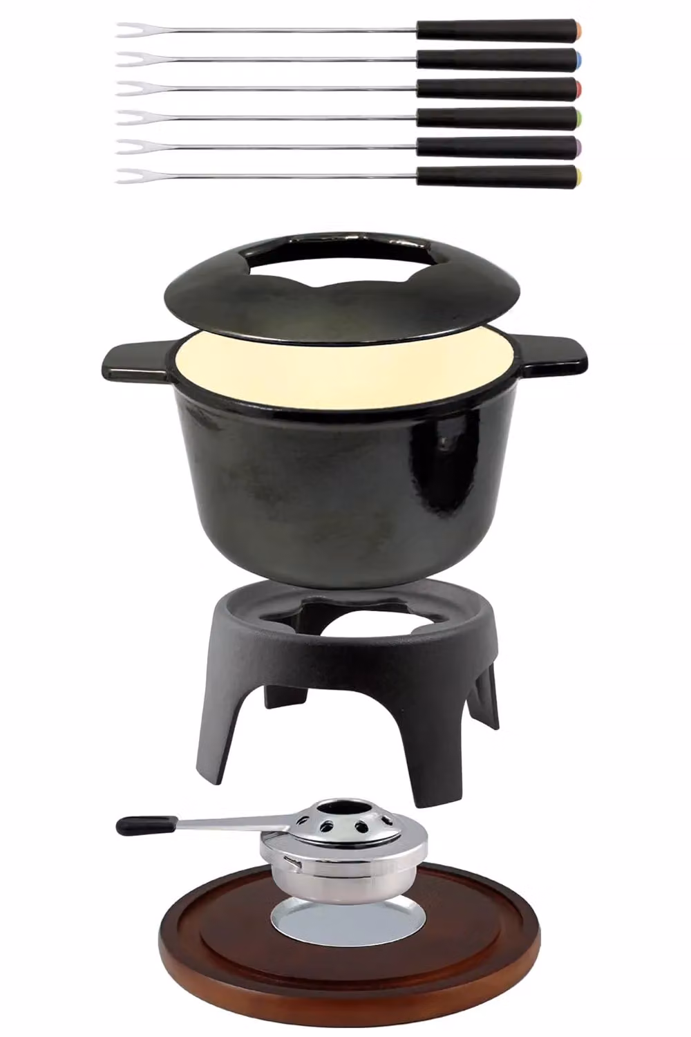 Swissmar 11-Piece Sierra Fondue Set - Black – 2