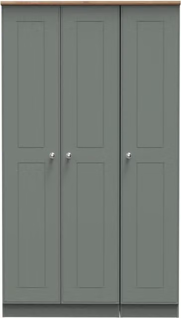 Ready Assembled 2 U Albert 3 Door Wardrobe in Pale Green