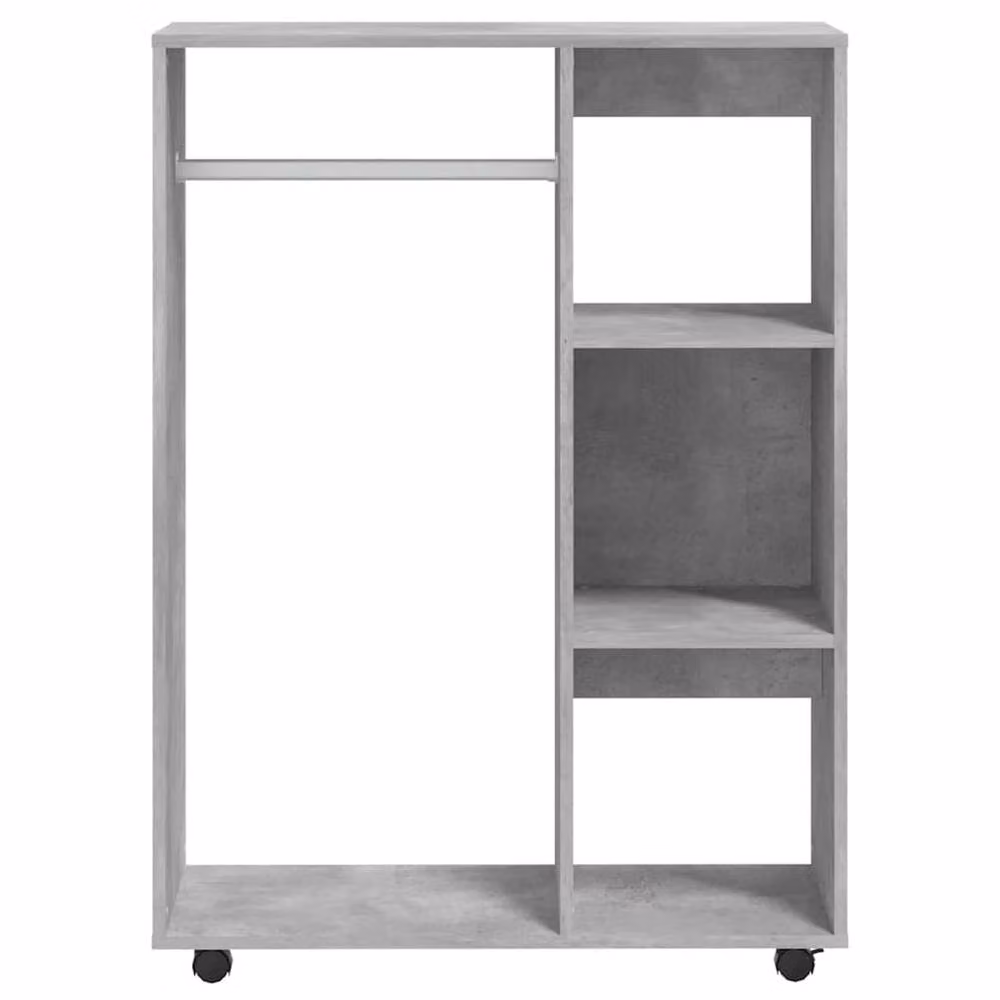Berkfield Home Modern Wardrobe in Concrete Grey, W/D/H: 80 x 40 x 110 cm – 4