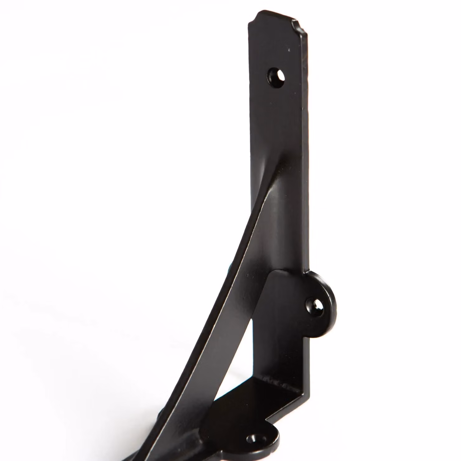 Hammer and Tongs Matt Black Iron Shelf Brackets, Pack of 6, D150mm – 3