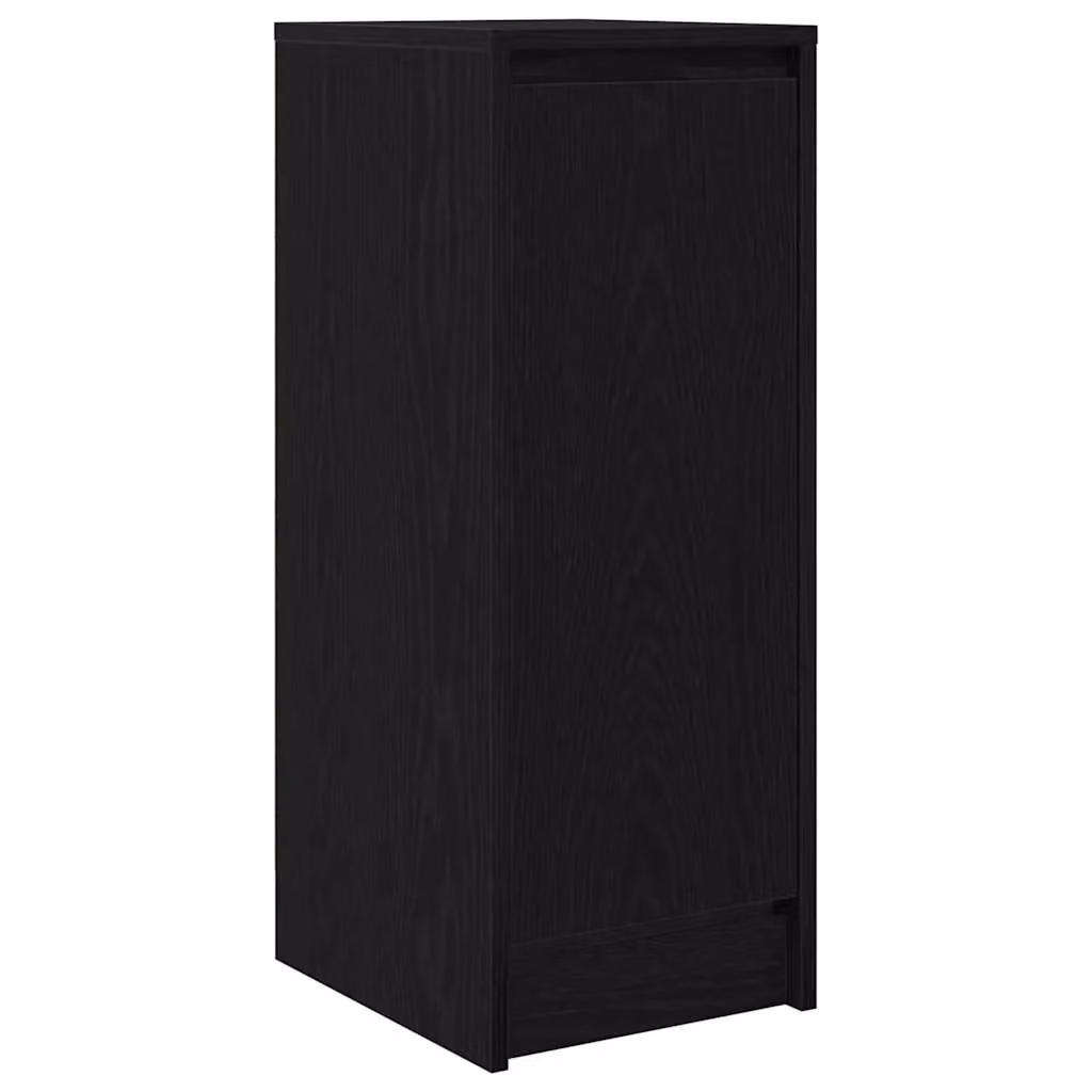 Berkfield Home Black Oak Sideboard, W/D/H: 34.0 x 29.5 x 76.0 cm – 2