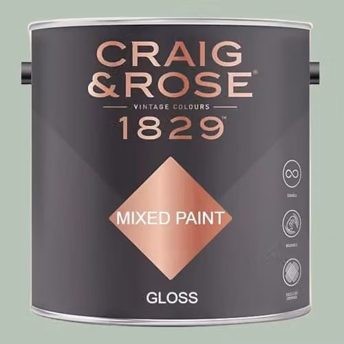Craig & Rose 1829 Gloss Paint in Sung Blue, 2.5 l