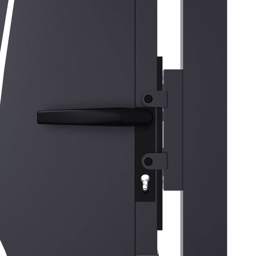 Berkfield Steel Garden Gate in Anthracite, W: 105 cm, H: 130 cm – 5