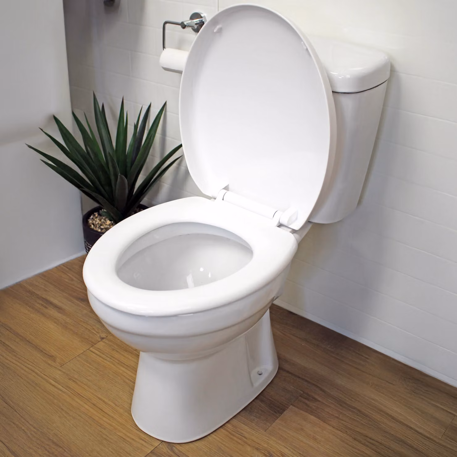 Showerdrape Seville White Oval Plastic Soft Close and Quick Release Toilet Seat – 2