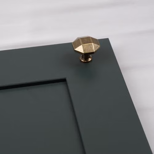 Handle & Home Brushed Gold Octagon Zinc Cabinet Knob – 2