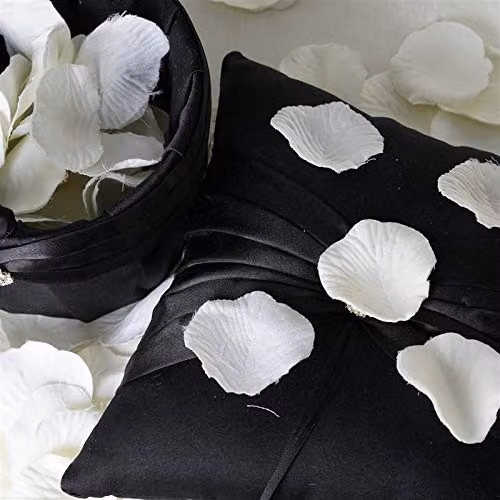 Shatchi 400pcs White Silk Rose Petal Confetti for Wedding, Anniversary and Mother's Day Table Decorations – 3