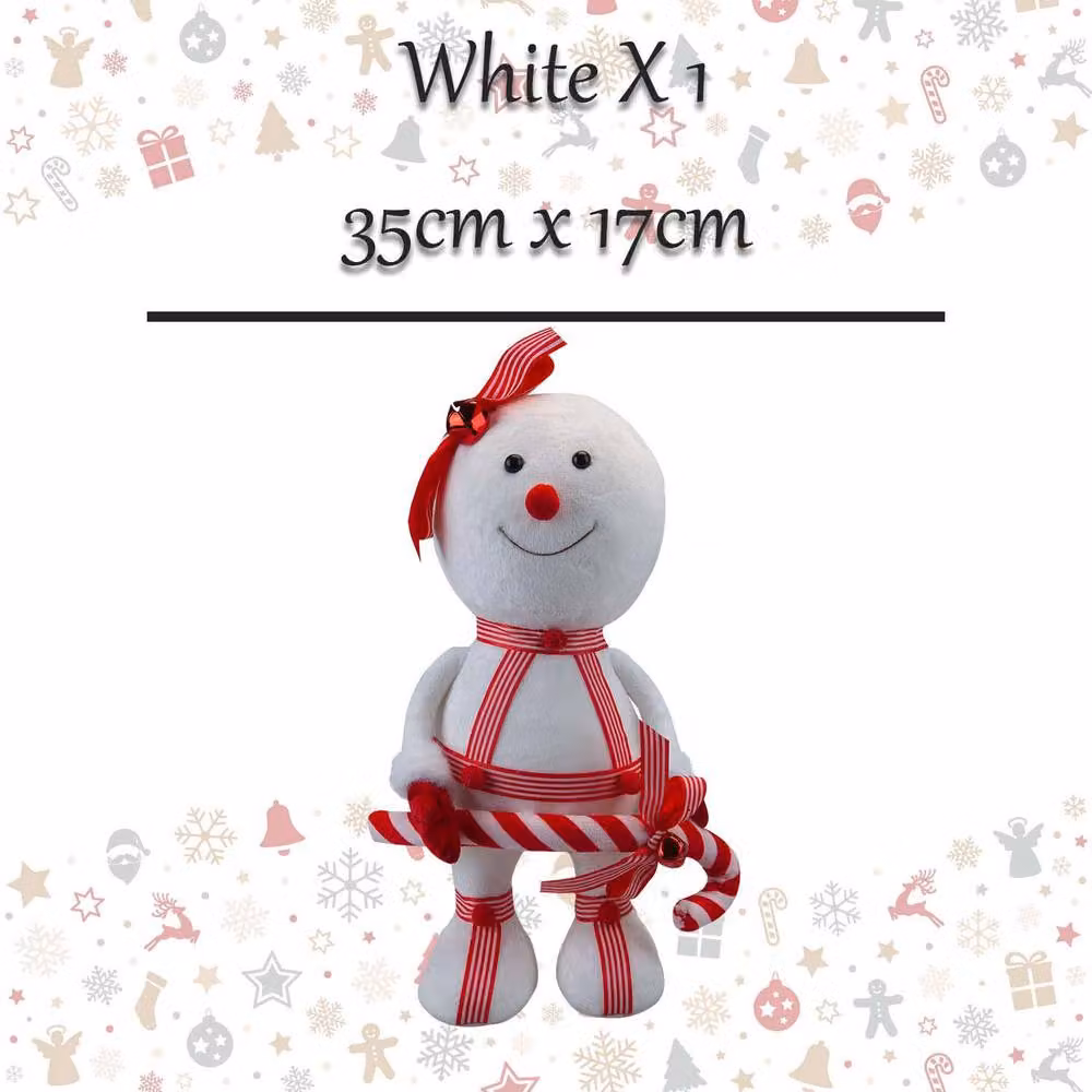 VFM e-Store White Christmas Snowman Tabletop Decoration, W/H: 35 x 17 cm – 2