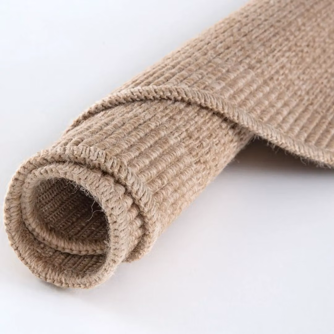 THE RUGS Jute Looking Square Dots Design Outdoor Rug in Beige Nature, W/D/H: 120 x 170 cm – 3