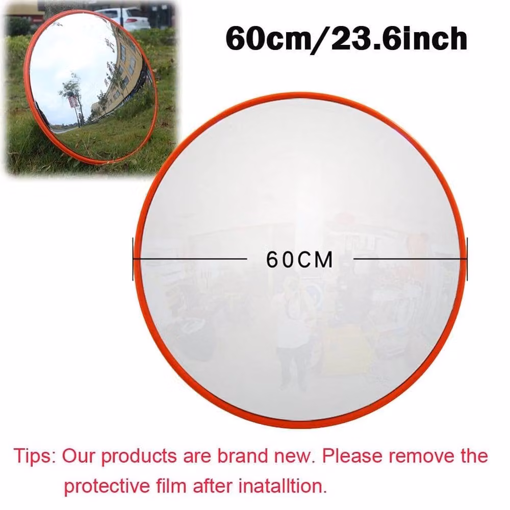 NESTLUNE Orange Convex Safety Traffic Mirror with 60 cm Diameter – 2