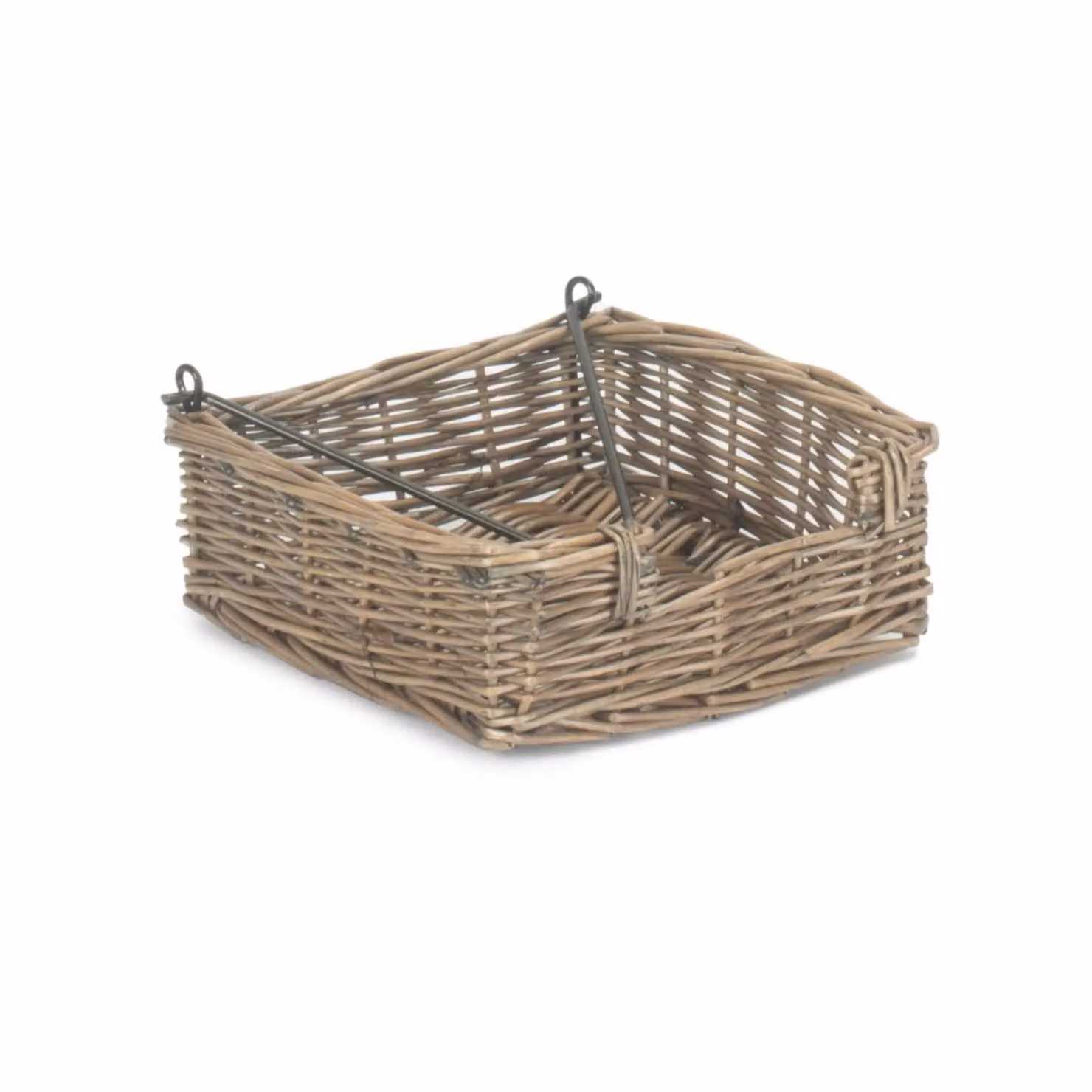 Red Hamper Wicker Antique Wash Napkin Holder in Brown, Grey or Red, W/D/H: 19.0 x 19.0 x 7.0 cm – 3
