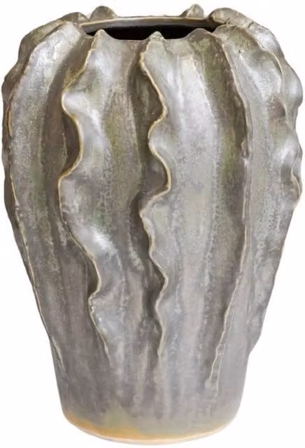 Ivyline Scarlet Coral Reef Ceramic Vase, Green, W: 18 cm, D: 18 cm, H: 24 cm – 1