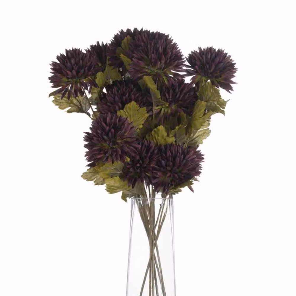 Lemon Pavilion Chocolate Chrysanthemum Artificial Flower in Brown, W20 x D20 x H45 cm – 2