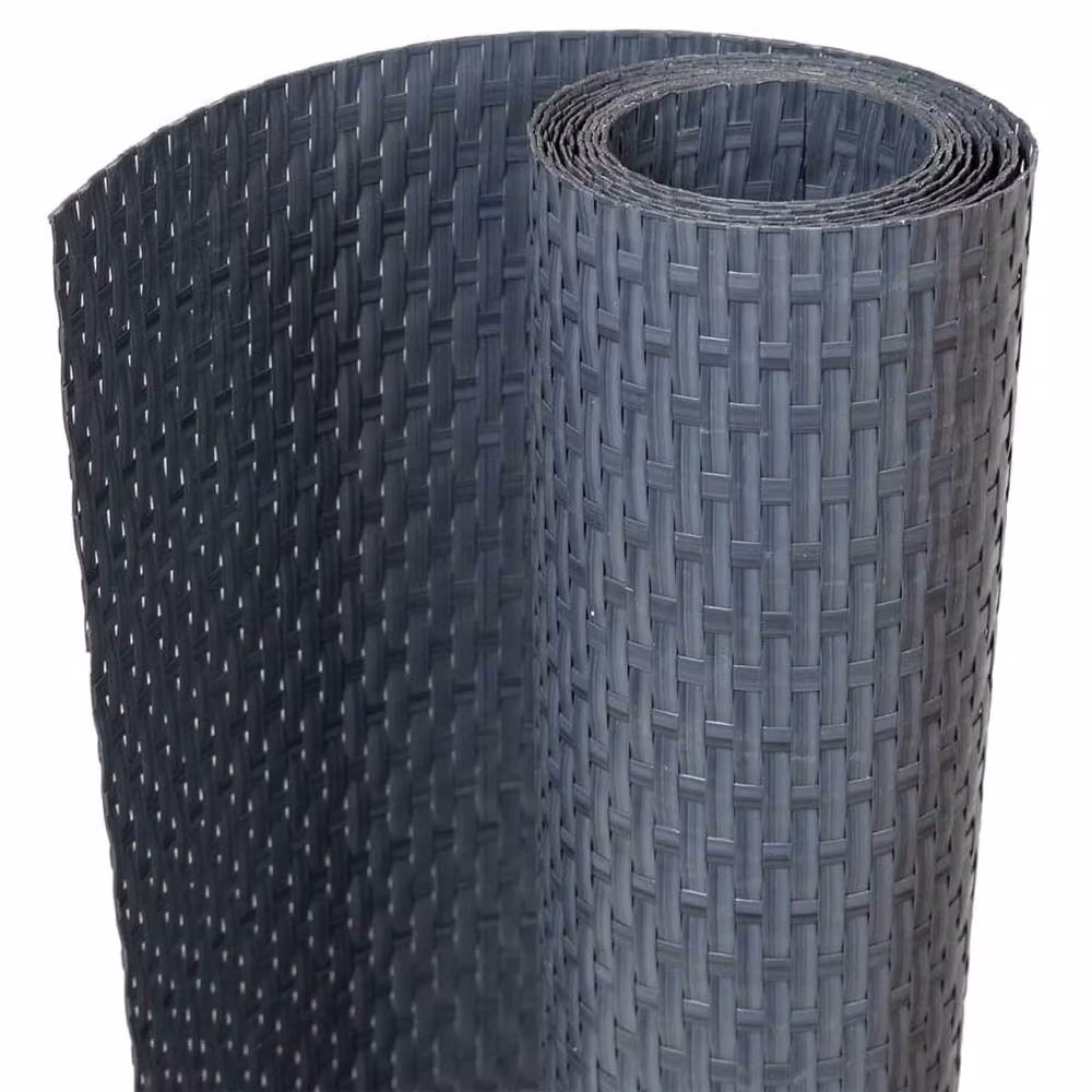 Berkfield Home Anthracite Poly Rattan Balcony Screen, W: 80 cm, H: 400 cm – 2