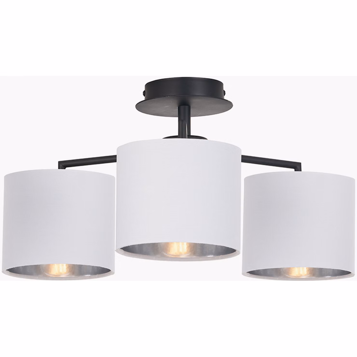 Pacific Lifestyle Modern 3-Light Cylinder Pendant Ceiling Light in Black – 2
