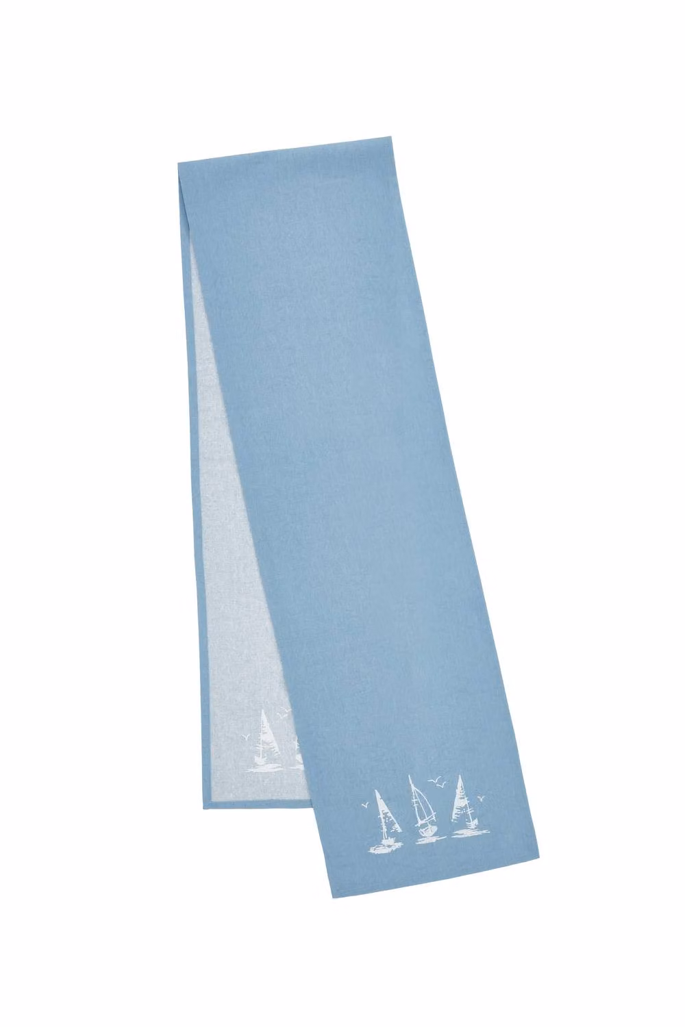 Catherine Lansfield Salcombe Boats Cotton Dining Table Runner, Blue, W/D/H: 33 x 220 cm – 3