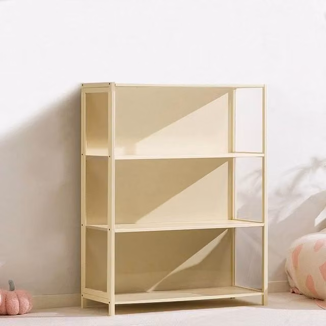 EONLION 3-Tier Figure Model Display Cabinet Storage Rack in Beige/White, Width: 100 cm – 1