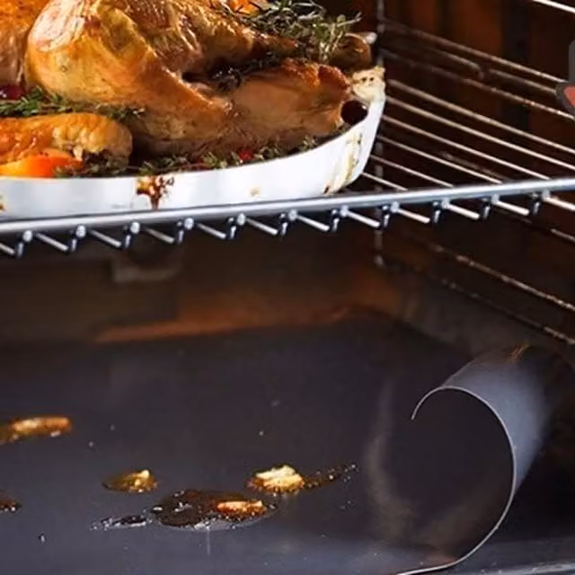 HyFive Black Oven Liner Bottom Sheets 40 x 50 cm