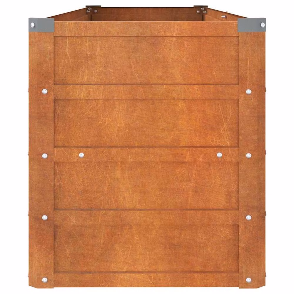 Berkfield Home Garden Raised Bed in Brown Corten Steel, W/D/H: 160 x 40 x 45 cm – 3