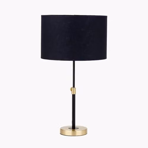 Ruma Black and Gold Metal Height Adjustable Table Lamp – 2