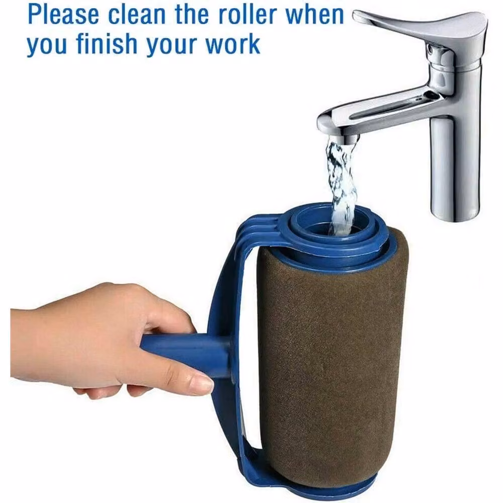 Nordara Pro Roller 8-Piece Brush Set with Telescopic Pole in Blue – 3