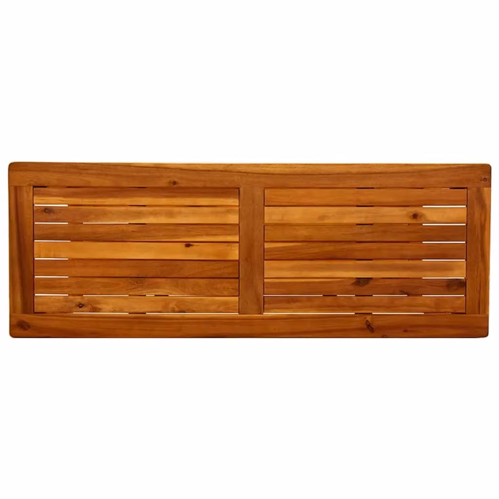 Berkfield Home Rustic Brown Solid Acacia Wood Garden Console Table W/D/H: 110 x 40 x 75 cm – 4