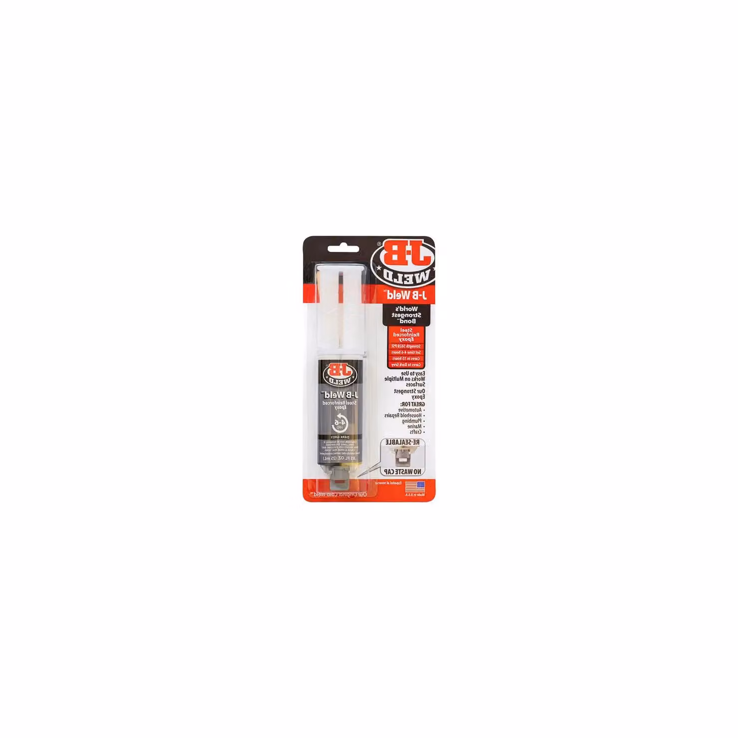 J-B Weld Original Cold-Weld Epoxy Syringe, White and Grey, 15 ml – 2