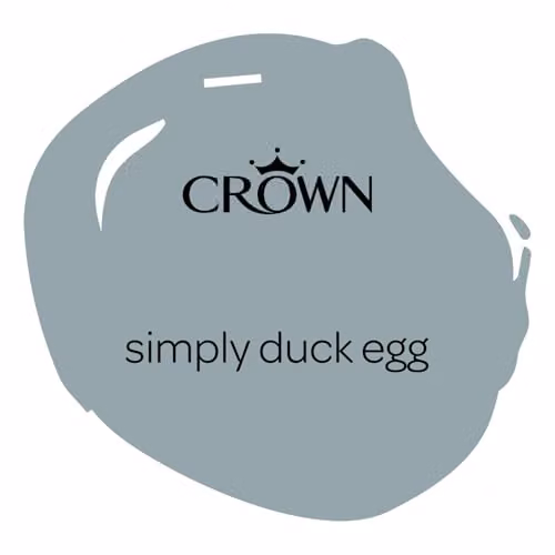 Crown Easyclean Matt Kitchen Paint in Duck Egg, 2.5l – 2