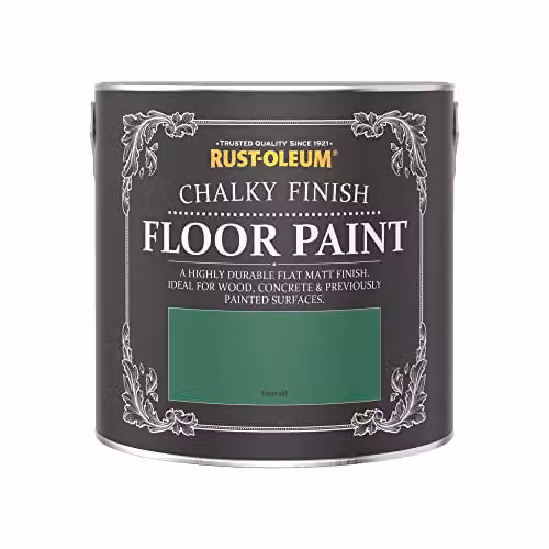 Rust-Oleum Scratch-Proof Water-Based Floor Paint in Matt Finish, Green, 2.5L – 3