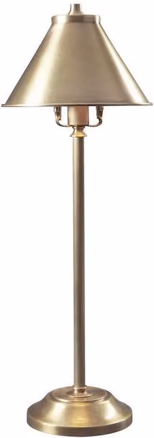 Netlighting Provence 1 Light Table Lamp in Yellow and Antique Brass with E14 Bulb Included