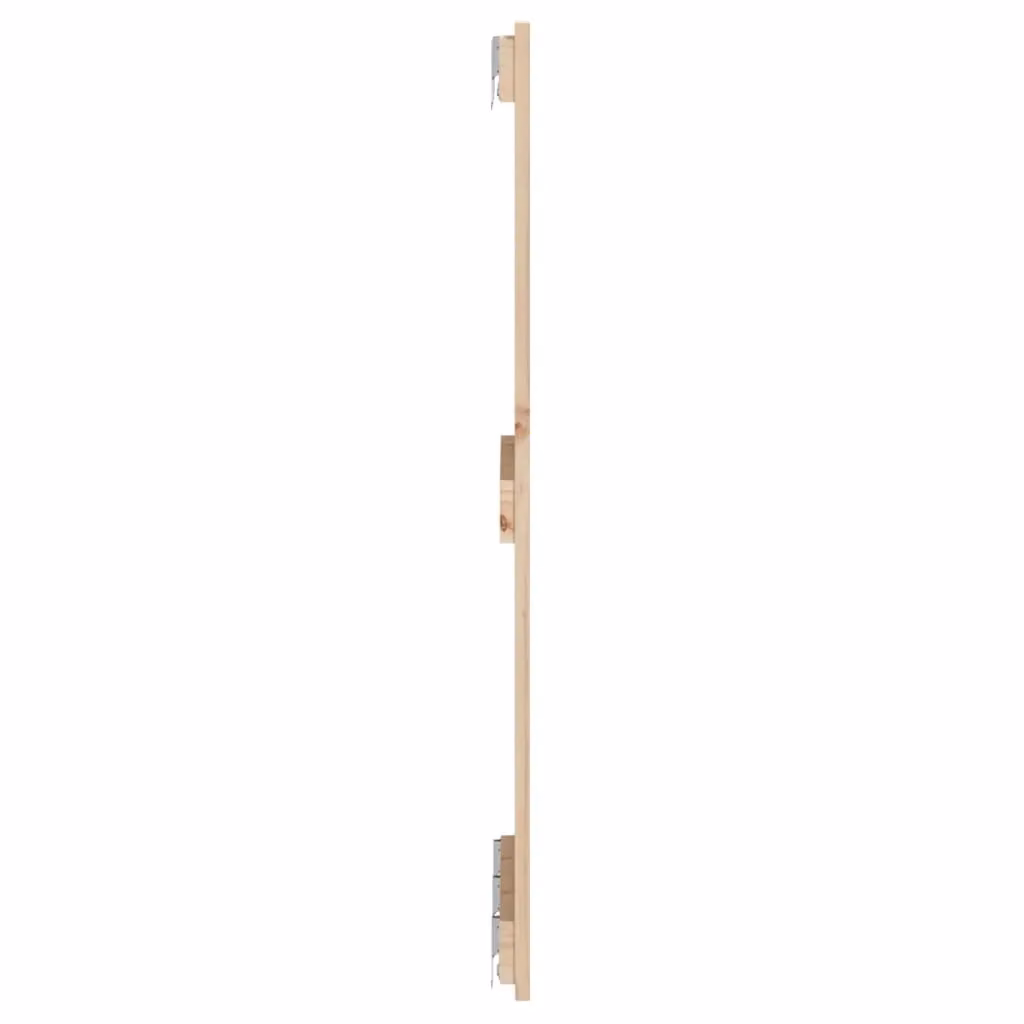 Berkfield Home Rustic Solid Wood Pine Wall Headboard in Brown, W/D/H: 140 x 3 x 90 cm – 2