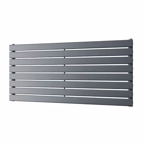 UK Radiators Typhoon Axis Anthracite Horizontal Designer Radiator, W: 120 cm, H: 54.4 cm – 2