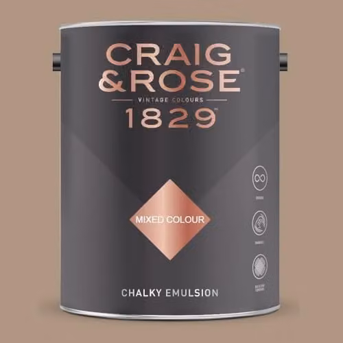 Craig & Rose 1829 Chalky Emulsion Paint in Kashmir Beige, 5 l
