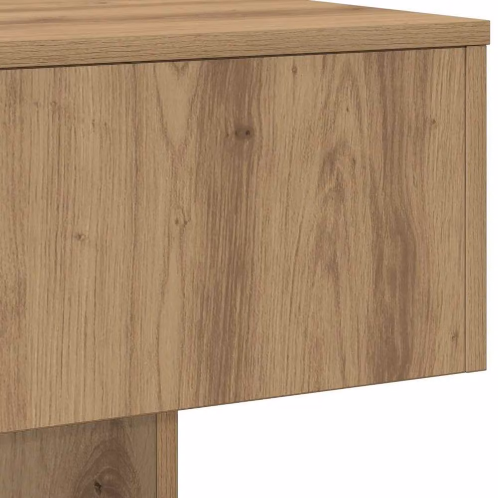 Berkfield Home Artisan Oak Coffee Table in Brown, W/D/H: 60 x 60 x 31.5 cm – 3